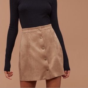 Aritzia Suede Skirt